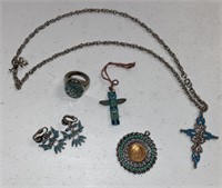 VINTAGE NATIVE AMERICAN JEWELRY LOT