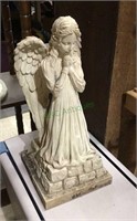 Composite angel garden figurine 15 1/2 inches