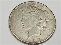 1927 D Silver Peace Dollar Coin