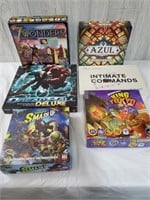 Adult games - Wonders, Smash-up, Azul