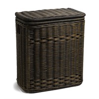 The Basket Lady Narrow Wicker Rectangular Laundry