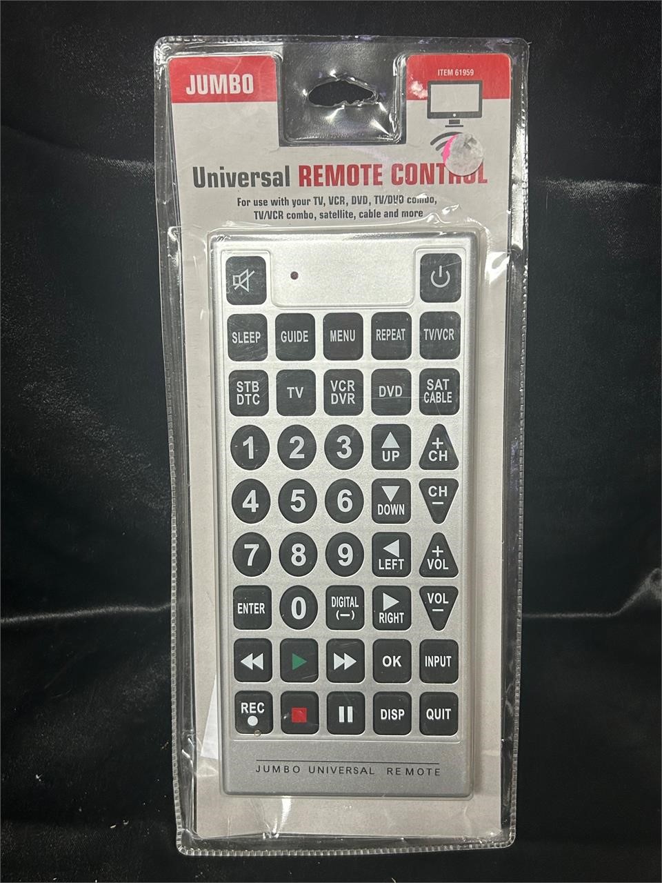 JUMBO Universal Remote Control New