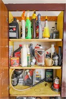 (3) Shelves of Contents-Misc. Auto Chemicals