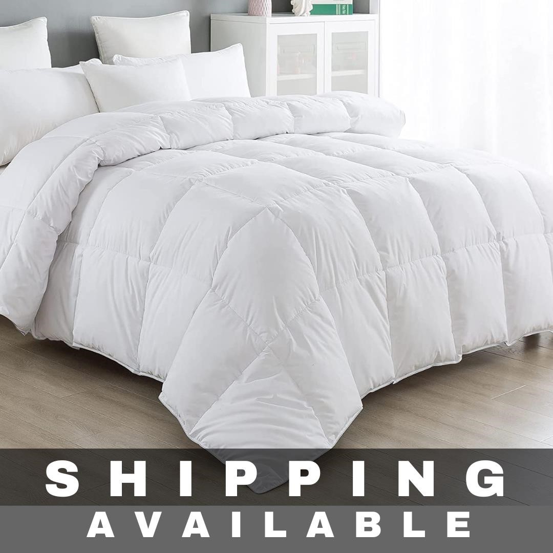 NEW Warm Bed Comforter -  60x80 inches White