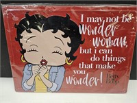NEW Betty Boop Sign 17"x12"