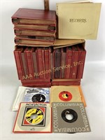 45 rpm records in cases including Andy
