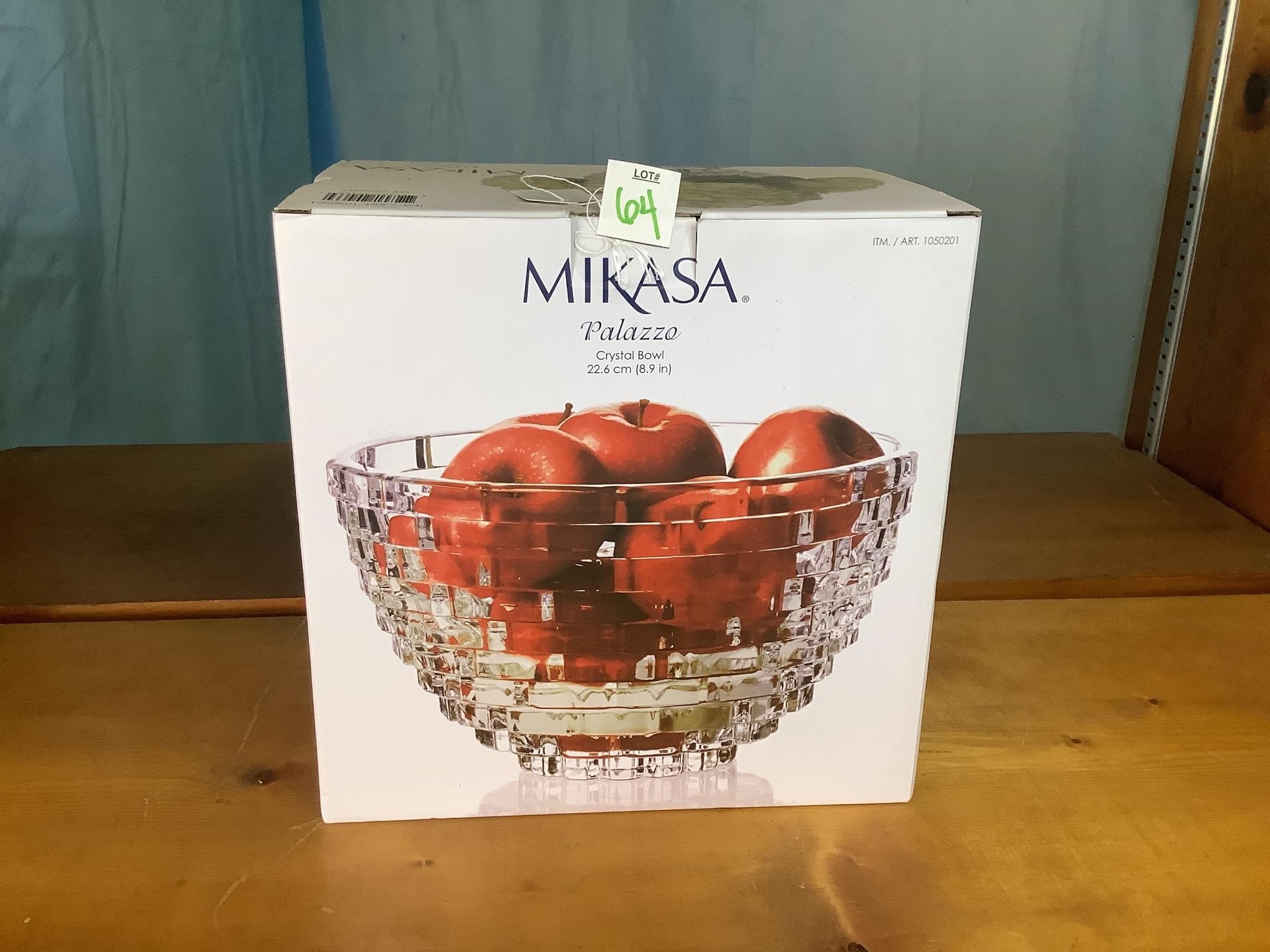 Mikasa Palazzo Crystal Bowl, NIB