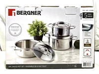 Bergner 6 Piece Sauce Pot Set (missing 2 Pieces)