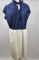 1970s Women's Dress Blue Bodice
