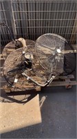 3 x Industrial Wall Mounted Fans