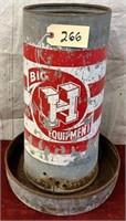 Big H Equipment Galvanized Chicken Feeder