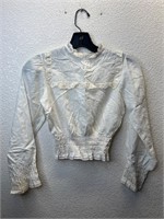 Vintage Lace Embellished Blouse