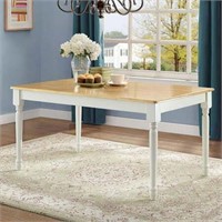 BHG Autumn Lane Dining Table in White/Natural