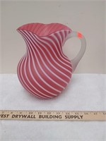 Satin swirl spiral pitcher