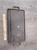 Vintage cast iron griddle rusty