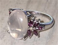 Sterling Silver Ring w/ Stones