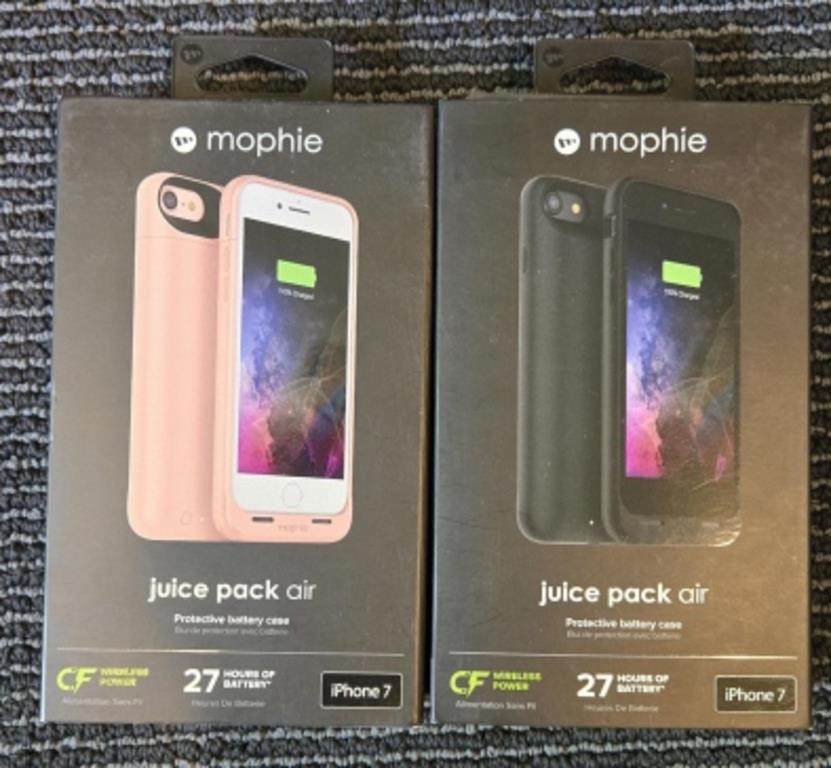 (2) Mophie Juice Pack Air for iPhone 7