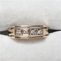 Certified 10K Diamond(0.12Ct) Ring