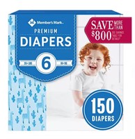 Members Mark Premium Baby Diapers Size 6
