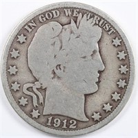 1912-D Barber Half Dollar - Full Rim