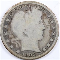 1905-S Barber Half Dollar - Full Rim