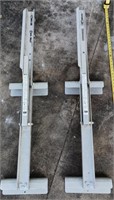 2 Platform clamps for extension ladders