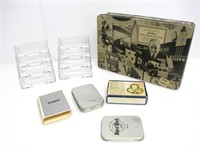 VINTAGE COLLECTIBLE ZIPPO TIN & ASSORTED ITEMS