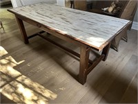 Timber Dining Table Approx 2.5m x 1m