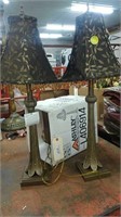 Ashley Black Leaf Design Lamps