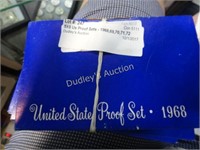 5X$ Us Proof Sets - 1968,69,70,71,72