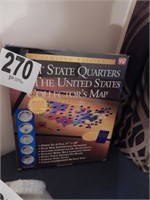 STATE QUARTERS COLLECTOR'S MAP *COMPLETED W/