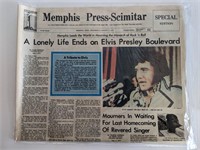 Elvis Presley Death Newspaper #2