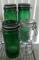 4pc Glass Canisters