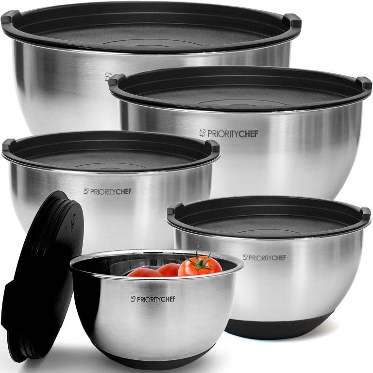 Priority Chef Premium Stainless Steel Mixing Bowls
