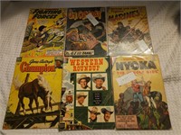 Lot of 6 Comic Books Western Roundup Gene Autry