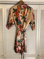 VINTAGE FLORAL PRINTED ROBE L/XL