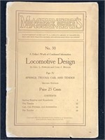 1910 Locomotive Design Part IV, Machinery Ref Ser