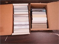 Box of basketball cards and box of non-sport