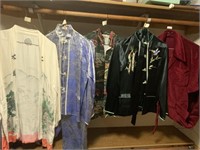 2 VTG Genuine Japanese Kimono Sets, 2 More Tops &