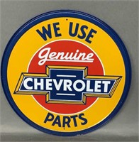 Chevrolet round Metal Sign