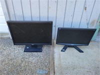(2) ACER Computer Monitors, NO Cords