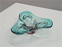 Bicolour Art Glass Bowl Murano Chalet Lorraine Era