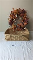 FALL WREATH AND BASKET