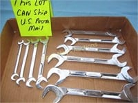 Snap-On Angle Head Open End Wrench Set