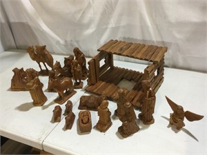 Nativity Set, Wood