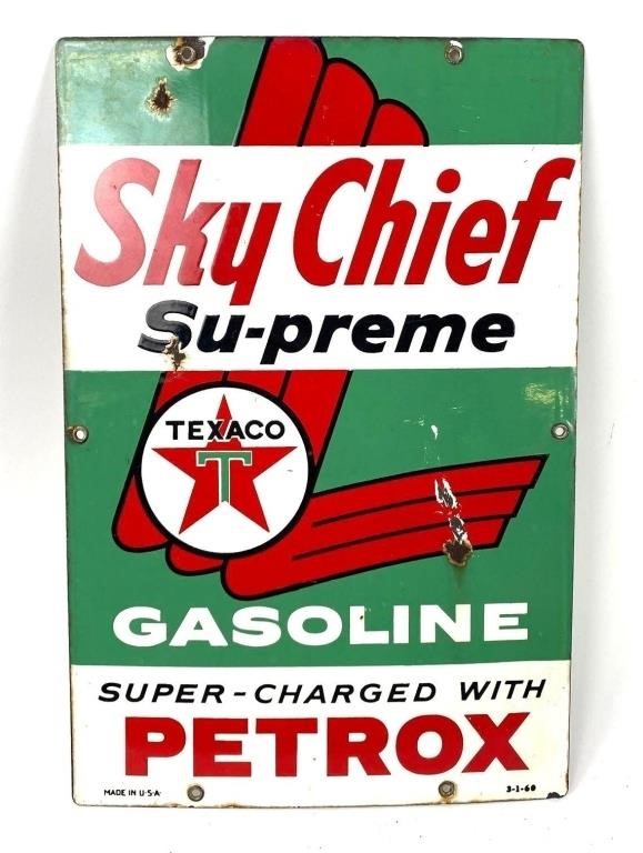 1960 Texaco Sky Chief Supreme Sign