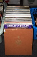 Vintage L P Records Banker Box Lot 70-80S Music