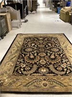 Huge stately handcrafted Indian wool rug