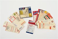 GROUP OF ASSORTED OIL CHANGE TAGS