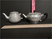 Set of TWO 2 cup Aluminum Teapots